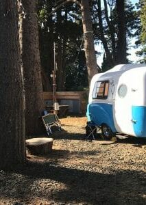 Camper in RV park
